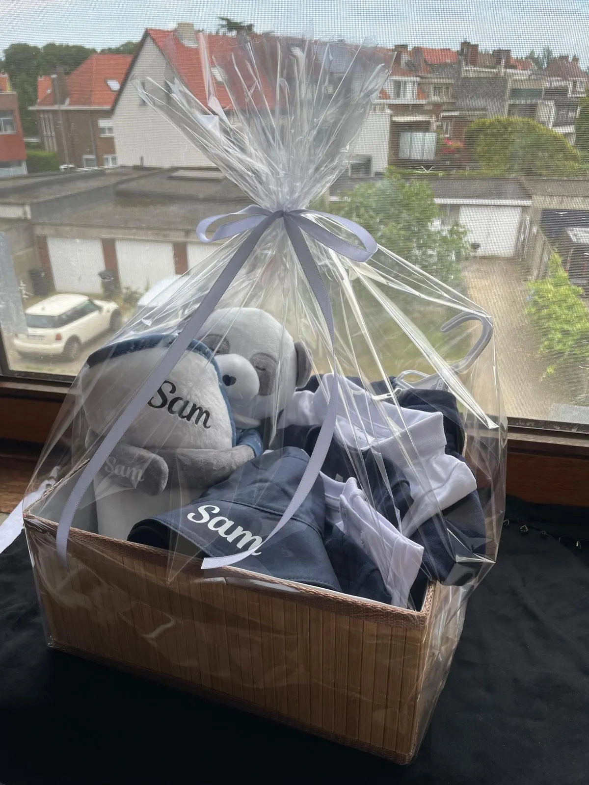 Compleet babycadeaupakket met naam — kraamcadeau Antwerpen